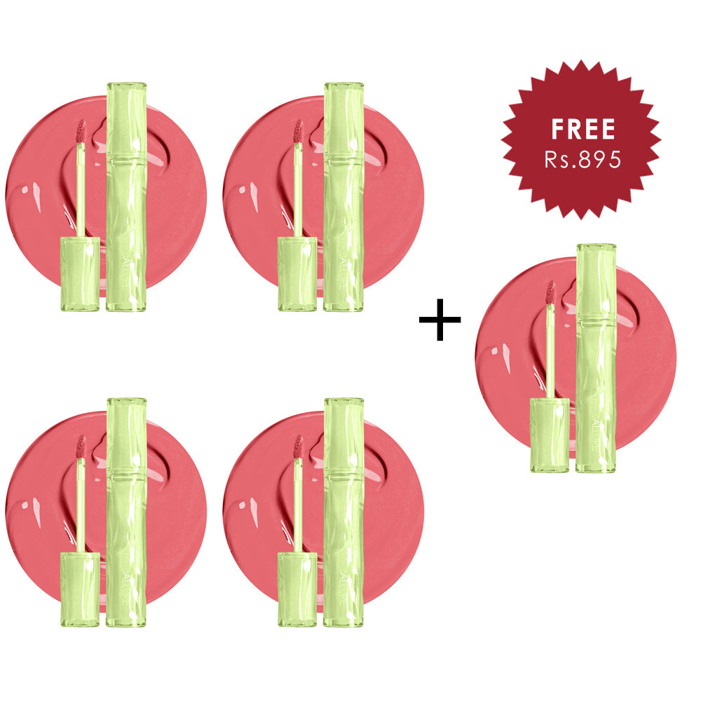 Focallure Color Lasting Lip Tint-#PP02 4pc Set + 1 Full Size Product W HOK Distributors Focallure Color Lasting Lip Tint-#PP02 4pc Set + 1 Full Size Product W HOK Distributors