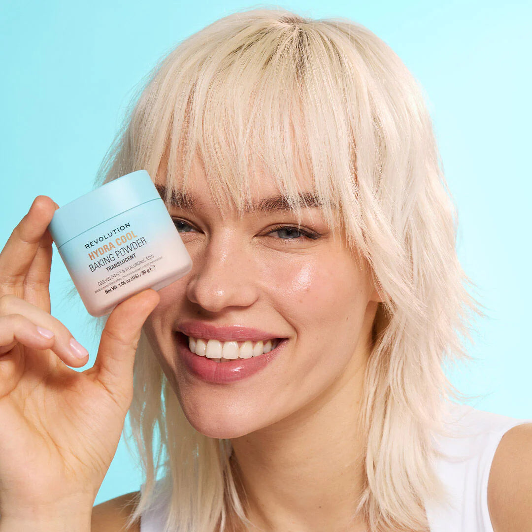 Revolution Hydra Cool Cooling Loose Baking Powder 4pc Set + 1 Full Size Product Worth 25% Value Free