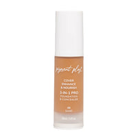 Pigment Play 3-In-1 Foundation & Concealer: Cover + Enhance + Nourish - 08 Sand 4pc Set + 1 Full Size Product Worth 25% Value Free