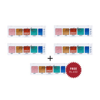 Pigment Play Max Effects Mini Glitter Palette - Disco Ball 4pc Set + 1 Full Size Product Worth 25% Value Free