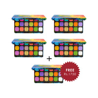 Revolution Forever Flawless Bird of Paradise Eyeshadow Palette 4pc Set + 1 Full Size Product Worth 25% Value Free