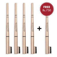 Makeup Revolution Balayage Duo Brow Pencil 4pc Set + 1 Full Size Product Worth 25% Value Free