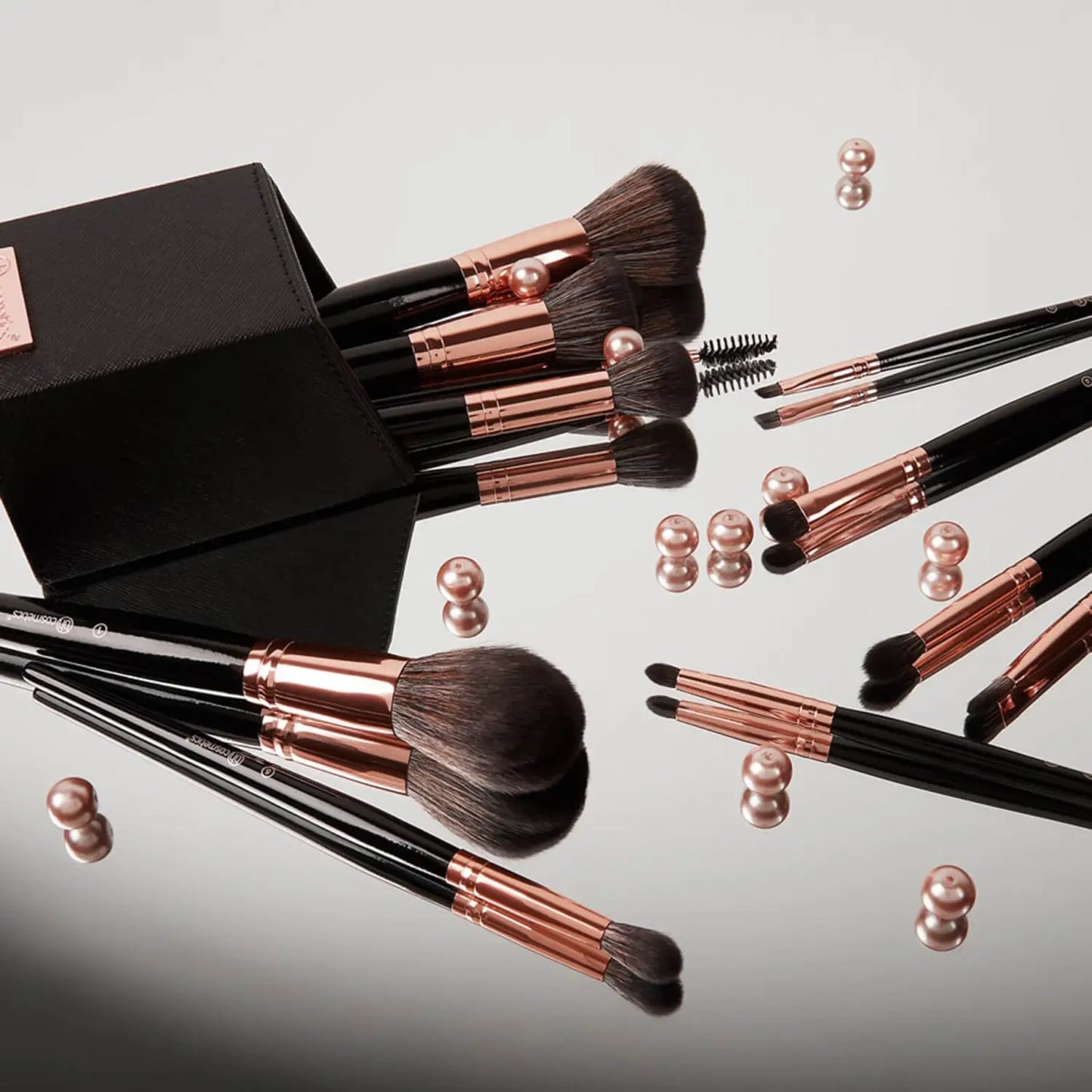 Bh Cosmetics Signature Rose Gold 13 Piece Brush Set  4pc Set + 1 Full Size Product Worth 25% Value Free