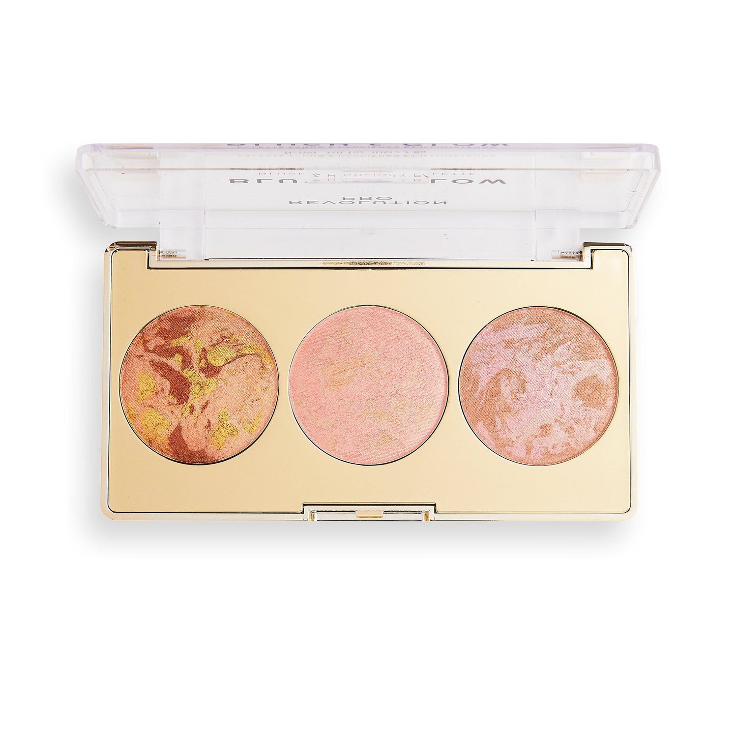 Revolution Pro Blush & Glow Palette Peach Glow 4pc Set + 1 Full Size Product Worth 25% Value Free