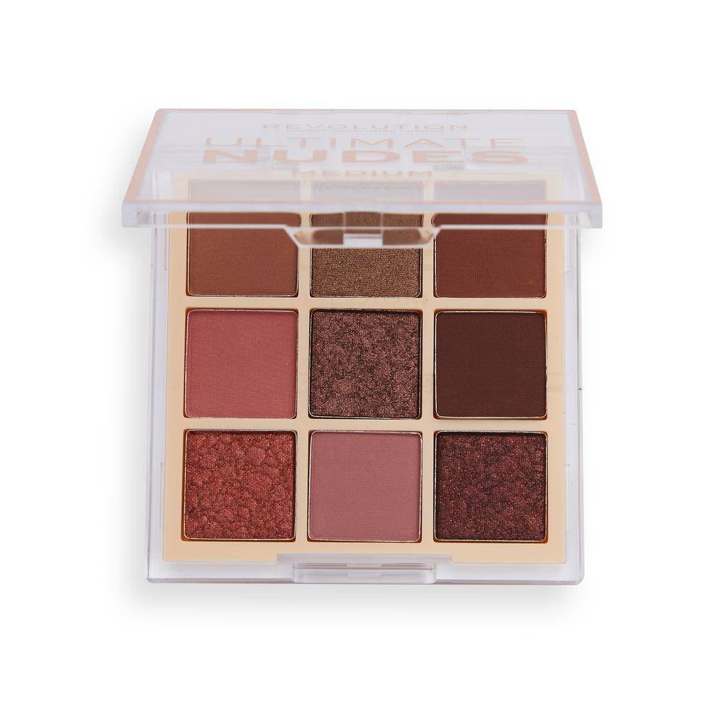 Makeup Revolution Ultimate Nudes Eyeshadow Palette - Medium - HOK Makeup