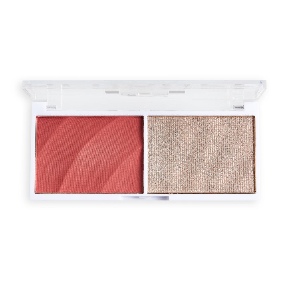 Revolution Relove Colour Play Blushed Duo - Cute - HOK Makeup