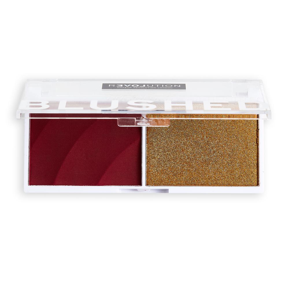 Revolution Relove Colour Play Blushed Duo - Wishful - HOK Makeup