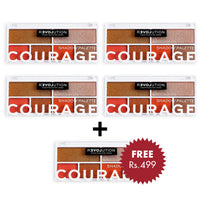Revolution Relove Colour Play Courage Eyeshadow Palette 4pc Set + 1 Full Size Product Worth 25% Value Free