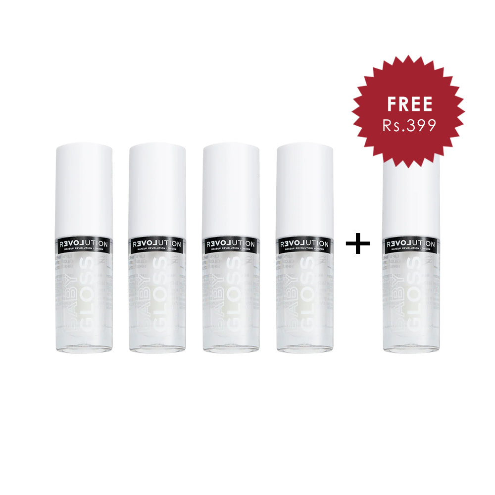 Revolution Relove Baby Gloss Dream 4pc Set + 1 Full Size Product Worth 25% Value Free