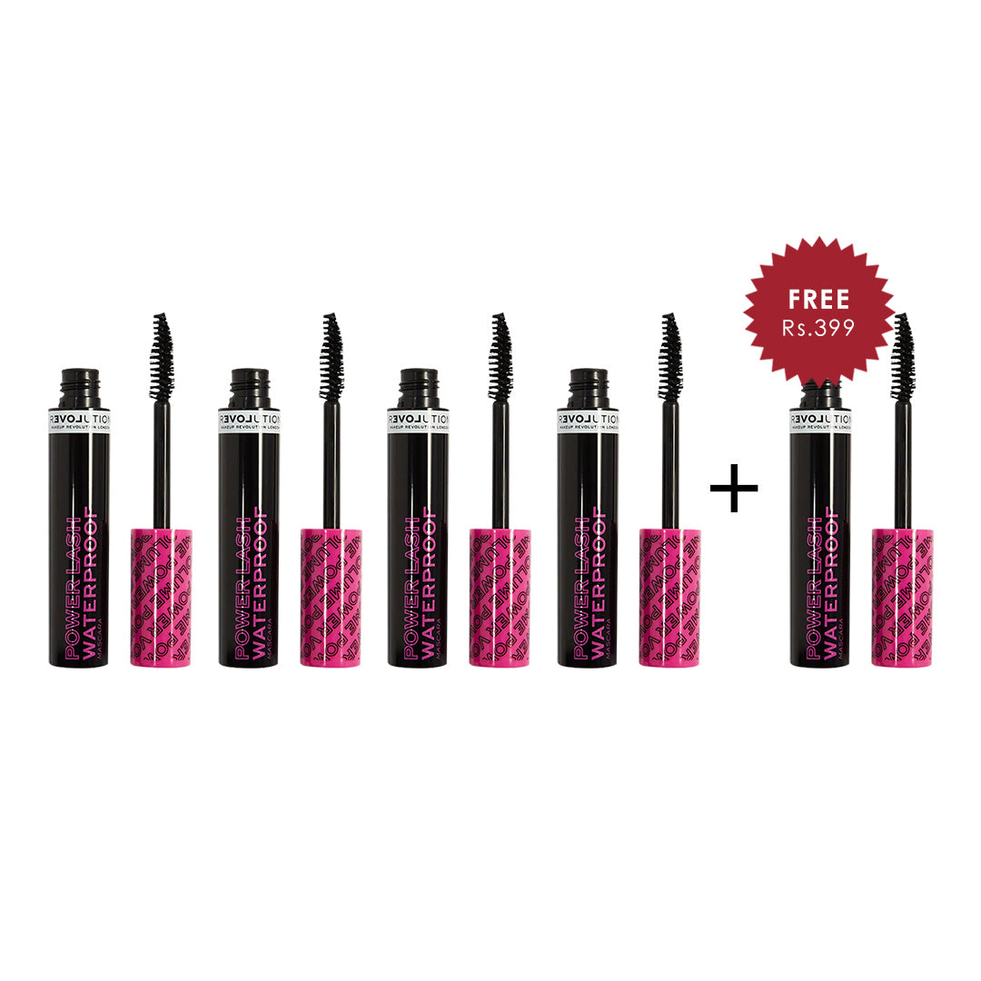 Revolution Relove Long Lash Lengthening Mascara 4pc Set + 1 Full Size Product Worth 25% Value Free