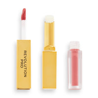 Revolution Pro Supreme Stay 24h Lip Duo Lipstick-  Tease 4pc Set + 1 Full Size Product Worth 25% Value Free