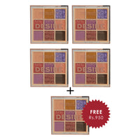 Revolution Ultimate Desire Shadow Palette Jewel Fixation 4pc Set + 1 Full Size Product Worth 25% Value Free