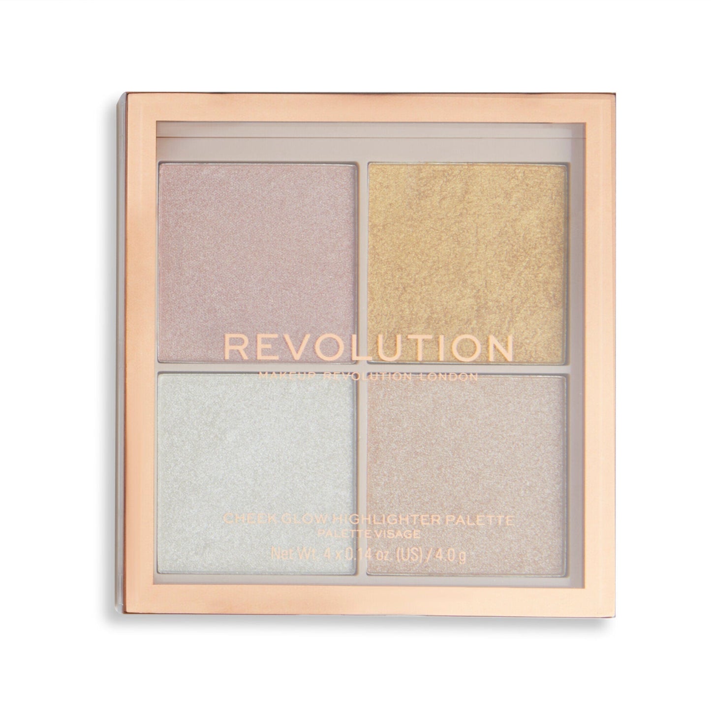 Revolution Ultimate Lights Cheek Glow Palette 4pc Set + 1 Full Size Product Worth 25% Value Free