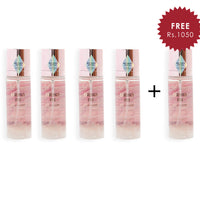 Makeup Revolution Crystal Aura Fixing Spray Energy Fix Rose Quartz 4pc Set + 1 Full Size Product Worth 25% Value Free