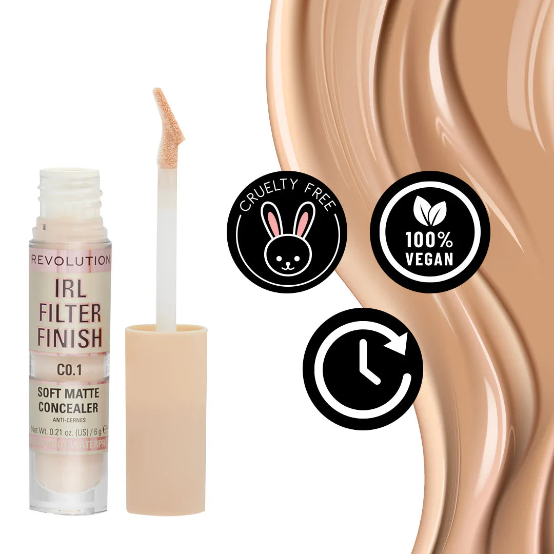 Revolution IRL Filter Finish Concealer C7 4pc Set + 1 Full Size Product Worth 25% Value Free