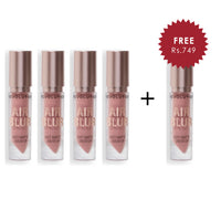 Makeup Revolution Air Blur Matte Liquid Lipstick Chauffeur 4pc Set + 1 Full Size Product Worth 25% Value Free