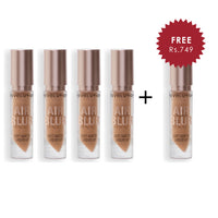 Makeup Revolution Air Blur Matte Liquid Lipstick Natural 4pc Set + 1 Full Size Product Worth 25% Value Free