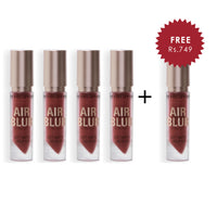 Makeup Revolution Air Blur Matte Liquid Lipstick Peachy 4pc Set + 1 Full Size Product Worth 25% Value Free