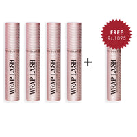 Revolution Wrap Lash Tubing Mascara Black 4pc Set + 1 Full Size Product Worth 25% Value Free