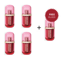 Revolution Superdewy Liquid Blush Burst Rose all Day Dusty Pink 4pc Set + 1 Full Size Product Worth 25% Value Free