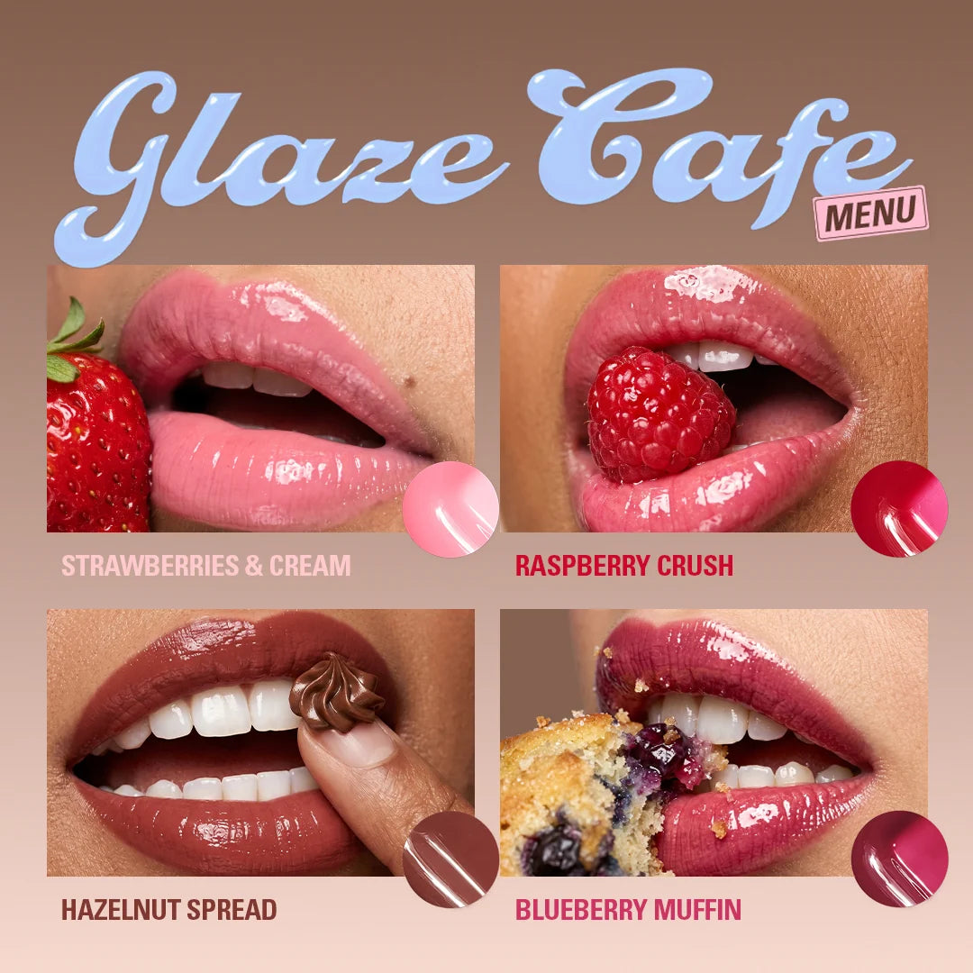 Revolution Peptide Glaze Tinted Lip Serum Hazelnut Spread 4pc Set + 1 Full Size Product Worth 25% Value Free