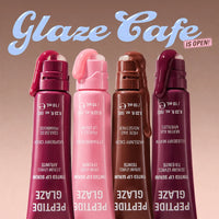 Revolution Peptide Glaze Tinted Lip Serum Blueberry Muffin 4pc Set + 1 Full Size Product Worth 25% Value Free