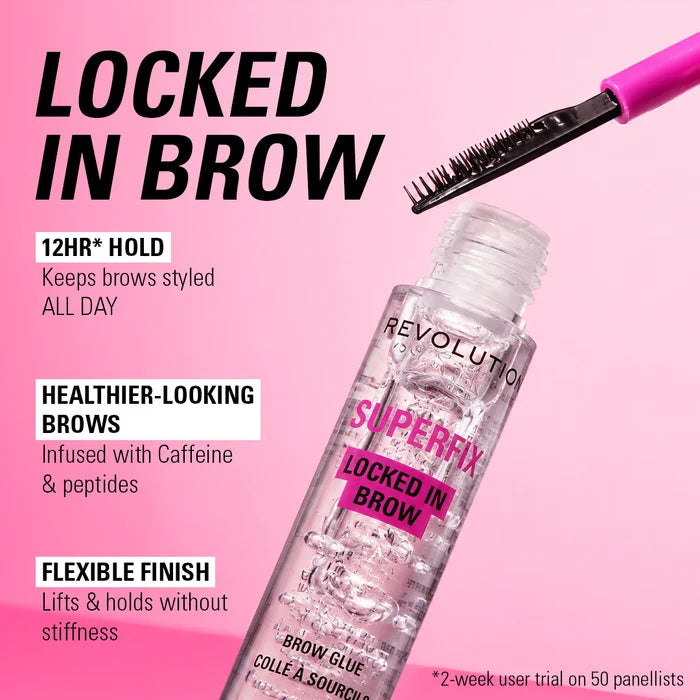 Revolution - Superfix 16H Locked In Brow Glue 4pc Set + 1 Full Size Product Worth 25% Value Free