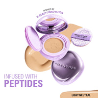Revolution Superdewy Cushion Foundation Light Neutral 4pc Set + 1 Full Size Product Worth 25% Value Free