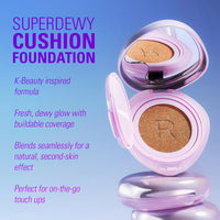 Revolution Superdewy Cushion Foundation Medium Tan Neutral 4pc Set + 1 Full Size Product Worth 25% Value Free