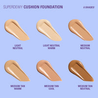 Revolution Superdewy Cushion Foundation Medium Tan Warm 4pc Set + 1 Full Size Product Worth 25% Value Free