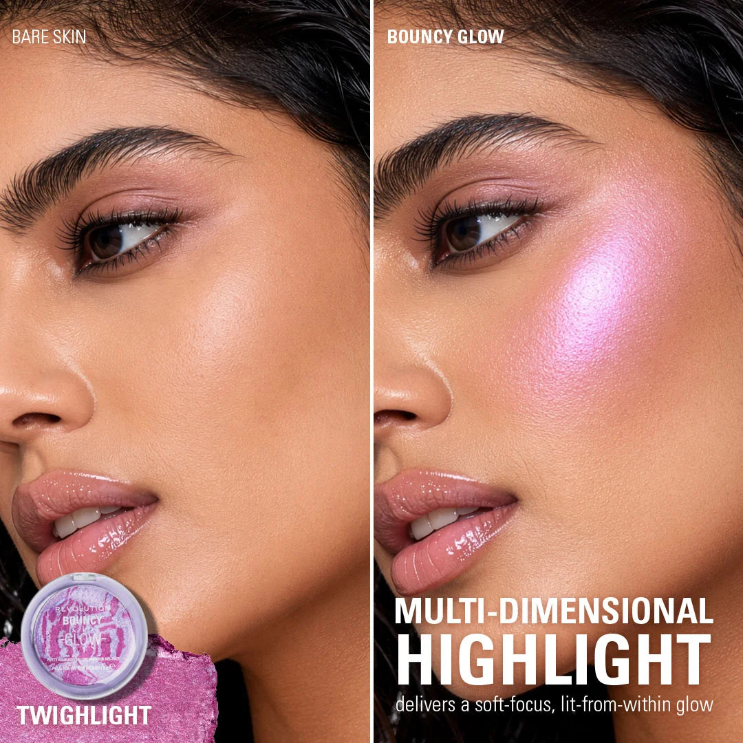 Revolution - Bouncy Glow Highlighter Twighlight 4pc Set + 1 Full Size Product Worth 25% Value Free