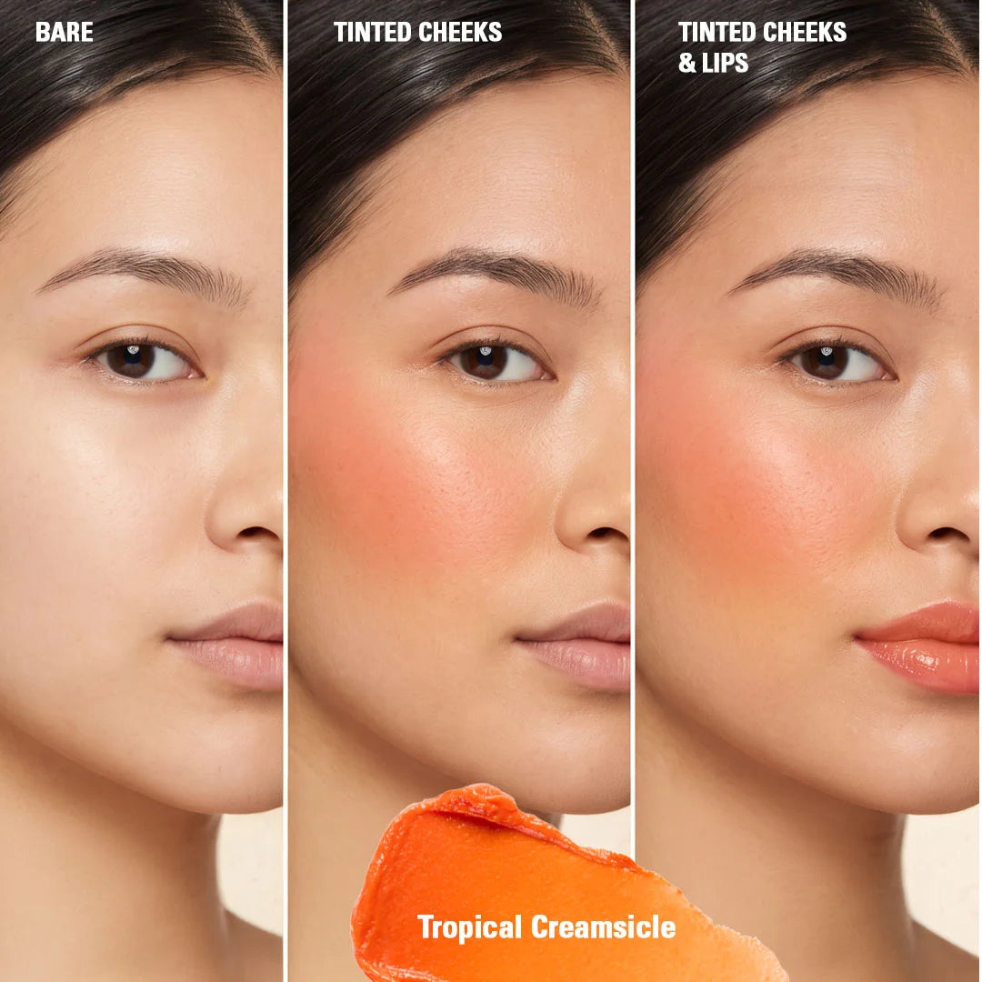 Revolution Inflataball Glow Lip & Cheek Tropical Creamsicle 4pc Set + 1 Full Size Product Worth 25% Value Free