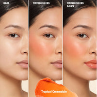 Revolution Inflataball Glow Lip & Cheek Tropical Creamsicle 4pc Set + 1 Full Size Product Worth 25% Value Free
