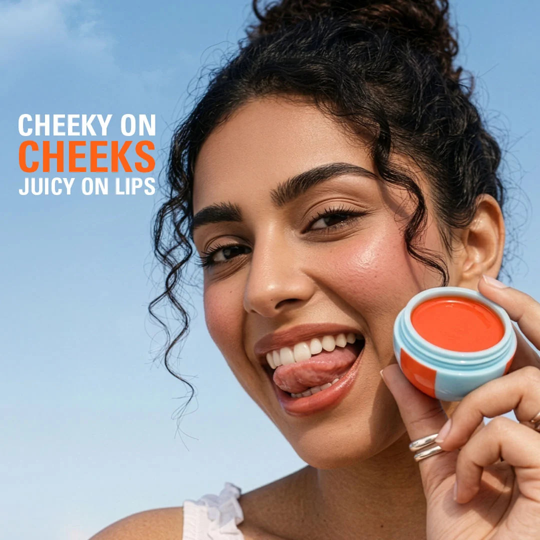 Revolution Inflataball Glow Lip & Cheek Tropical Creamsicle 4pc Set + 1 Full Size Product Worth 25% Value Free