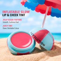 Revolution Inflataball Glow Lip & Cheek Bubblegum Blast 4pc Set + 1 Full Size Product Worth 25% Value Free