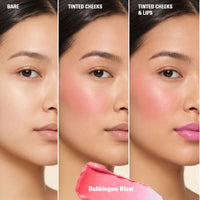 Revolution Inflataball Glow Lip & Cheek Bubblegum Blast 4pc Set + 1 Full Size Product Worth 25% Value Free