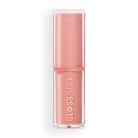 Makeup Revolution Pout Lip Gloss Stick Shimmer Peach Sorbet Nude 4pc Set + 1 Full Size Product Worth 25% Value Free