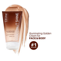 4pc Set + 1 Full Size Product Worth 25% Value Free Lirene Coconut Shine illuminating Body And Face Cream