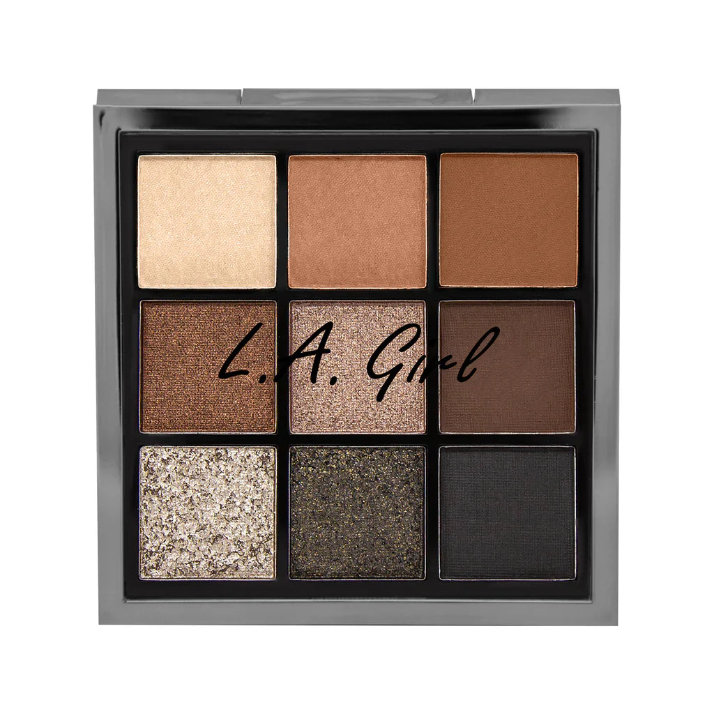 L.A.Girl Keep It Playful 9 Color Eye Palette-Downplay 4pc Set + 1 Full Size Product Worth 25% Value Free