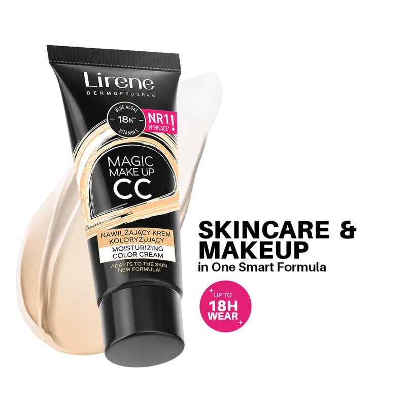 Lirene Make Up CC Moisturizing Cream 4pc Set + 1 Full Size Product Worth 25% Value Free