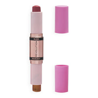 Makeup Revolution Blush & Highlight Stick Flushing Pink 4pc Set + 1 Full Size Product Worth 25% Value Free