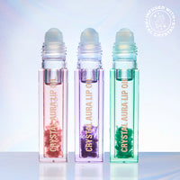 Makeup Revolution Crystal Aura Lip Oil Rose Quartz 4pc Set + 1 Full Size Product Worth 25% Value Free