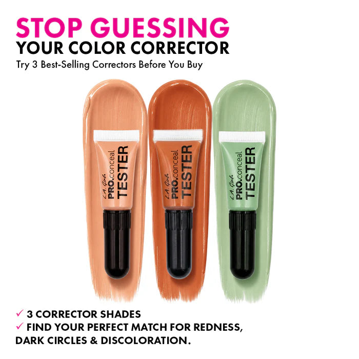 L.A. Girl Color Corrector Discovery Kit 4pc Set + 1 Full Size Product Worth 25% Value Free