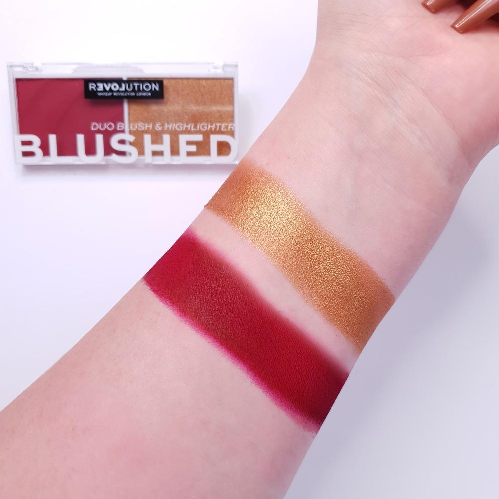 Revolution Relove Colour Play Blushed Duo - Wishful - HOK Makeup