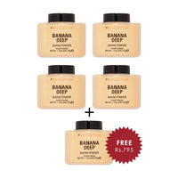 Revolution Loose Baking Powder Banana Deep 4pc Set + 1 Full Size Product Worth 25% Value Free