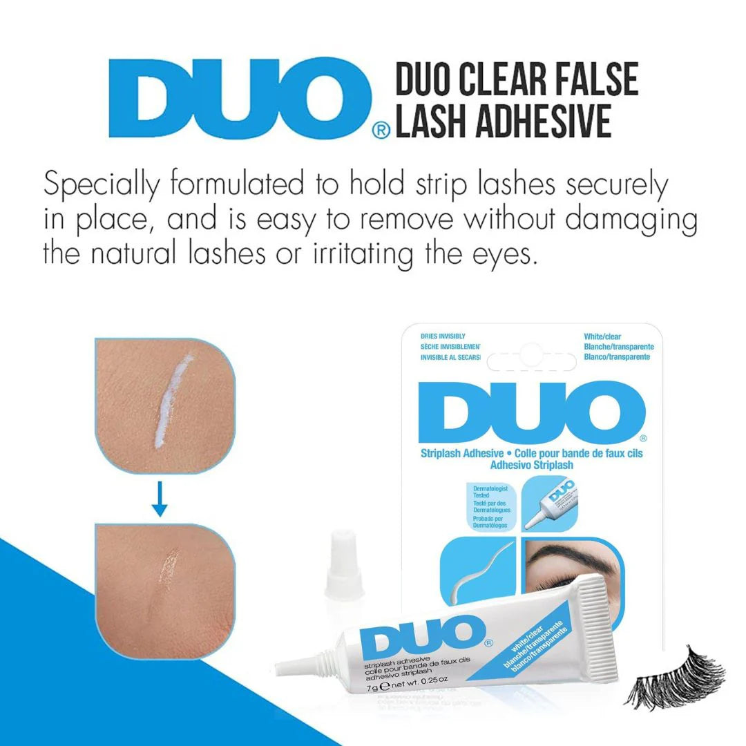 DUO Striplash Adhesive, Clear 4pc Set + 1 Full Size Product Worth 25% Value Free
