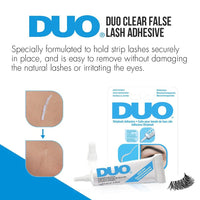 DUO Striplash Adhesive, Clear 4pc Set + 1 Full Size Product Worth 25% Value Free