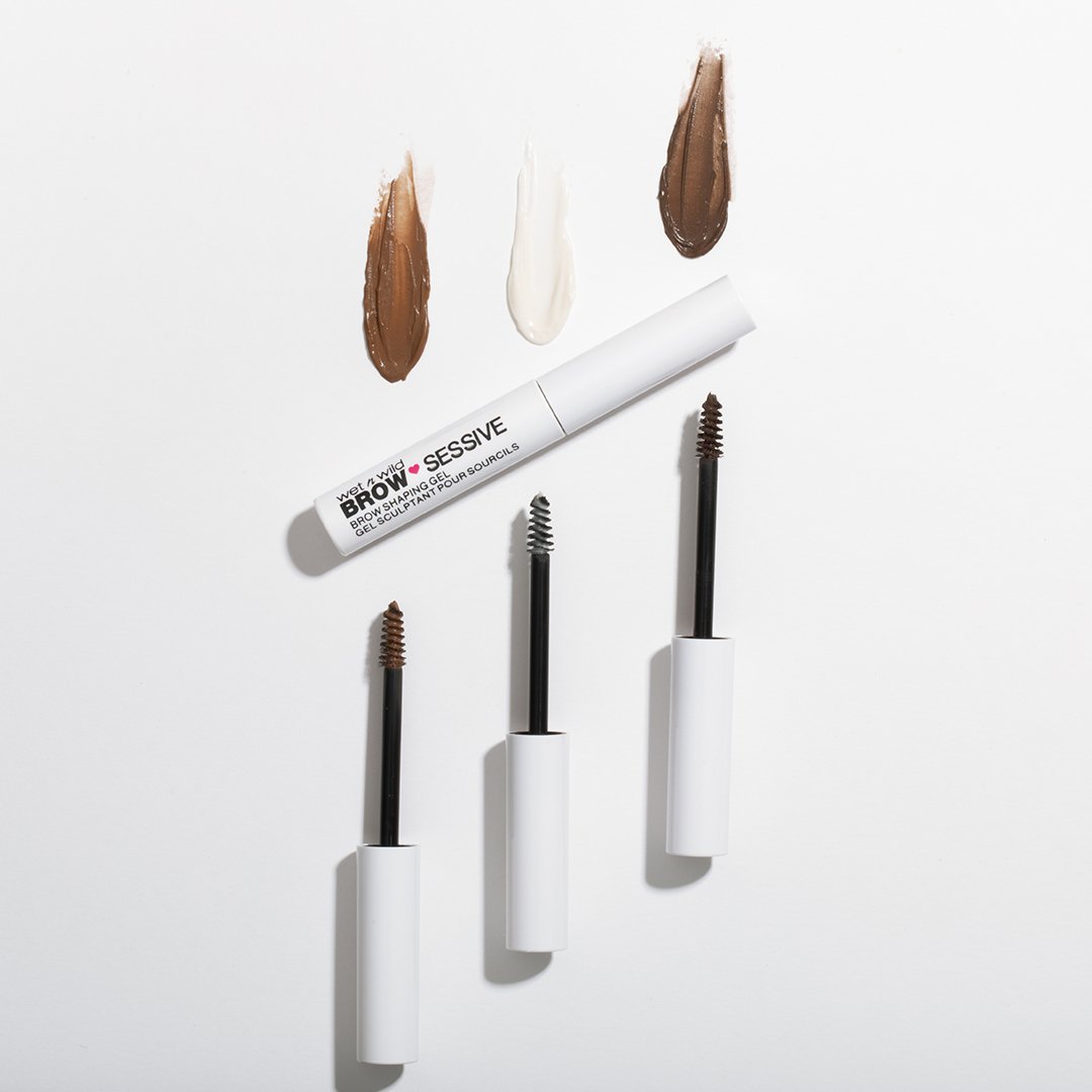 Wet N Wild Brow-Sessive Brow Shaping Gel - Brown 4pc Set + 1 Full Size Product Worth 25% Value Free
