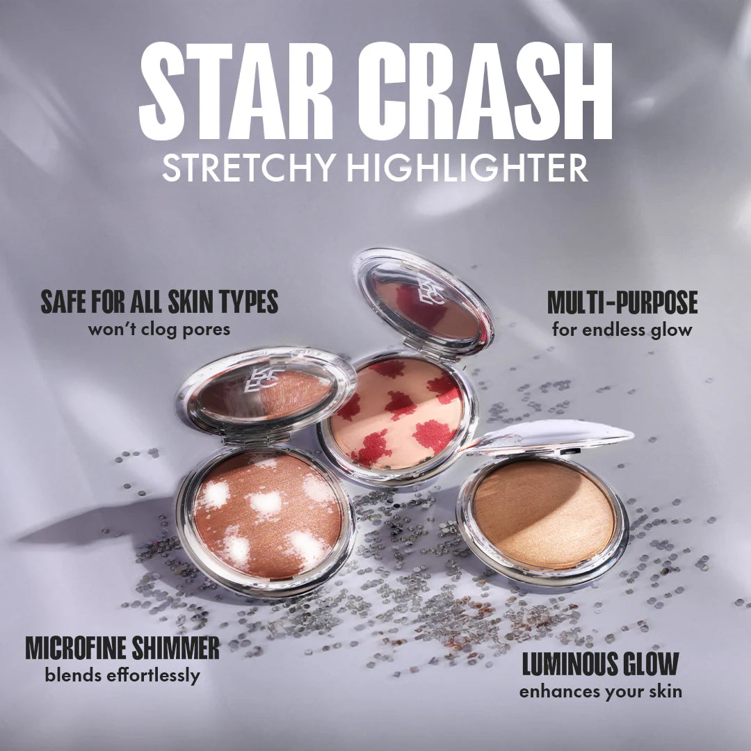 Focallure Star Crash Stretchy Highlighter BR02 Launch Adrift 4pc Set + 1 Full Size Product Worth 25% Value Free