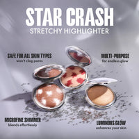 Focallure Star Crash Stretchy Highlighter BR02 Launch Adrift 4pc Set + 1 Full Size Product Worth 25% Value Free